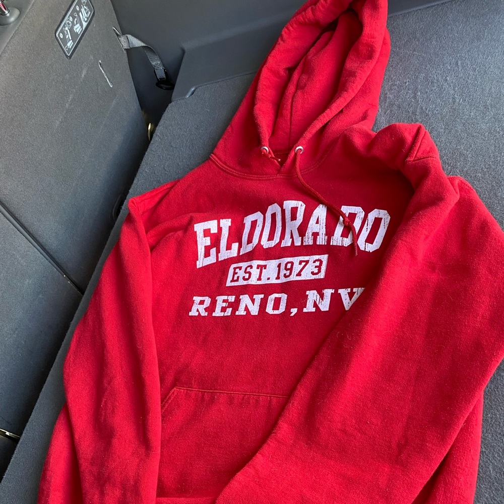 White and red seaside sweater